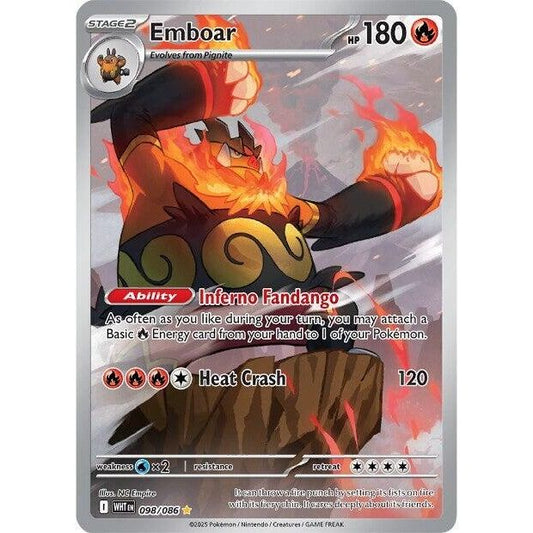 Image for Emboar (098/086) (WHT) - Pokemon