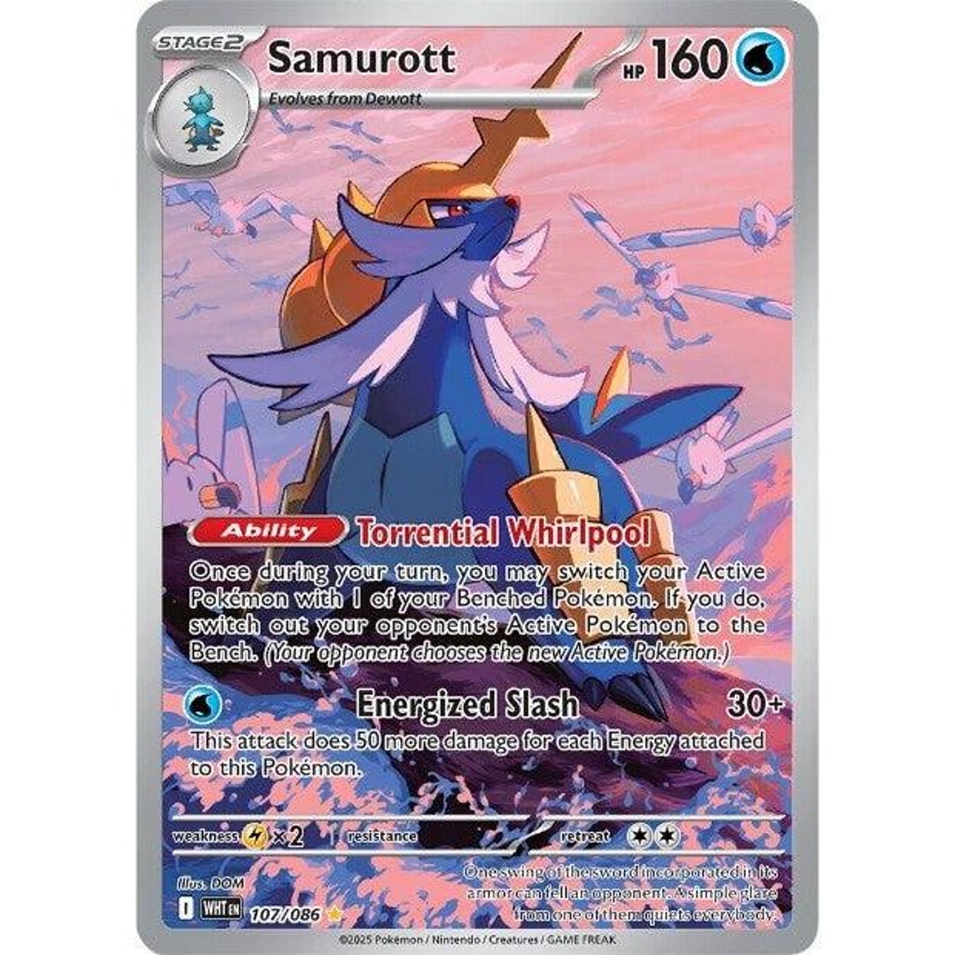 Image for Samurott (107/086) (WHT) - Pokemon
