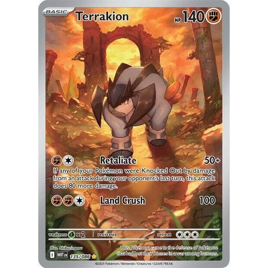 Image for Terrakion (135/086) (WHT) - Pokemon