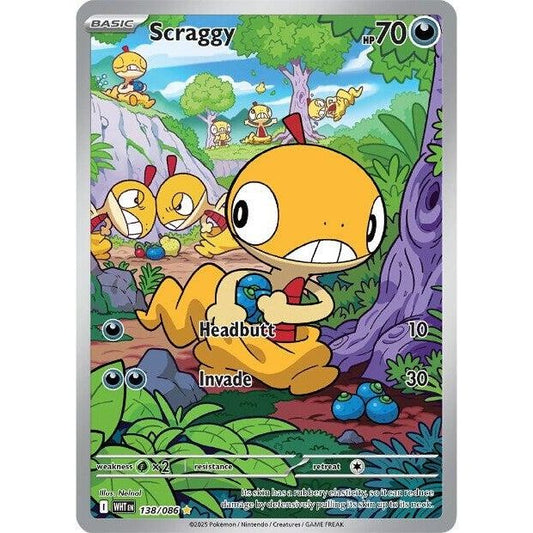 Image for Scraggy (138/086) (WHT) - Pokemon