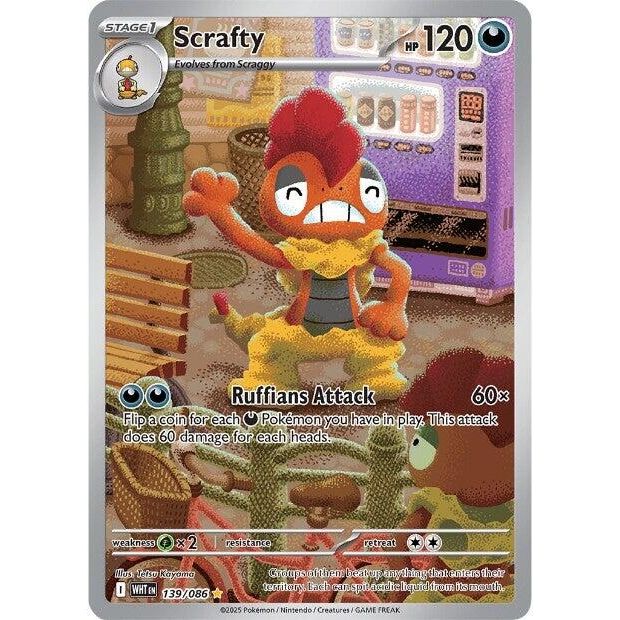 Image for Scrafty (139/086) (WHT) - Pokemon