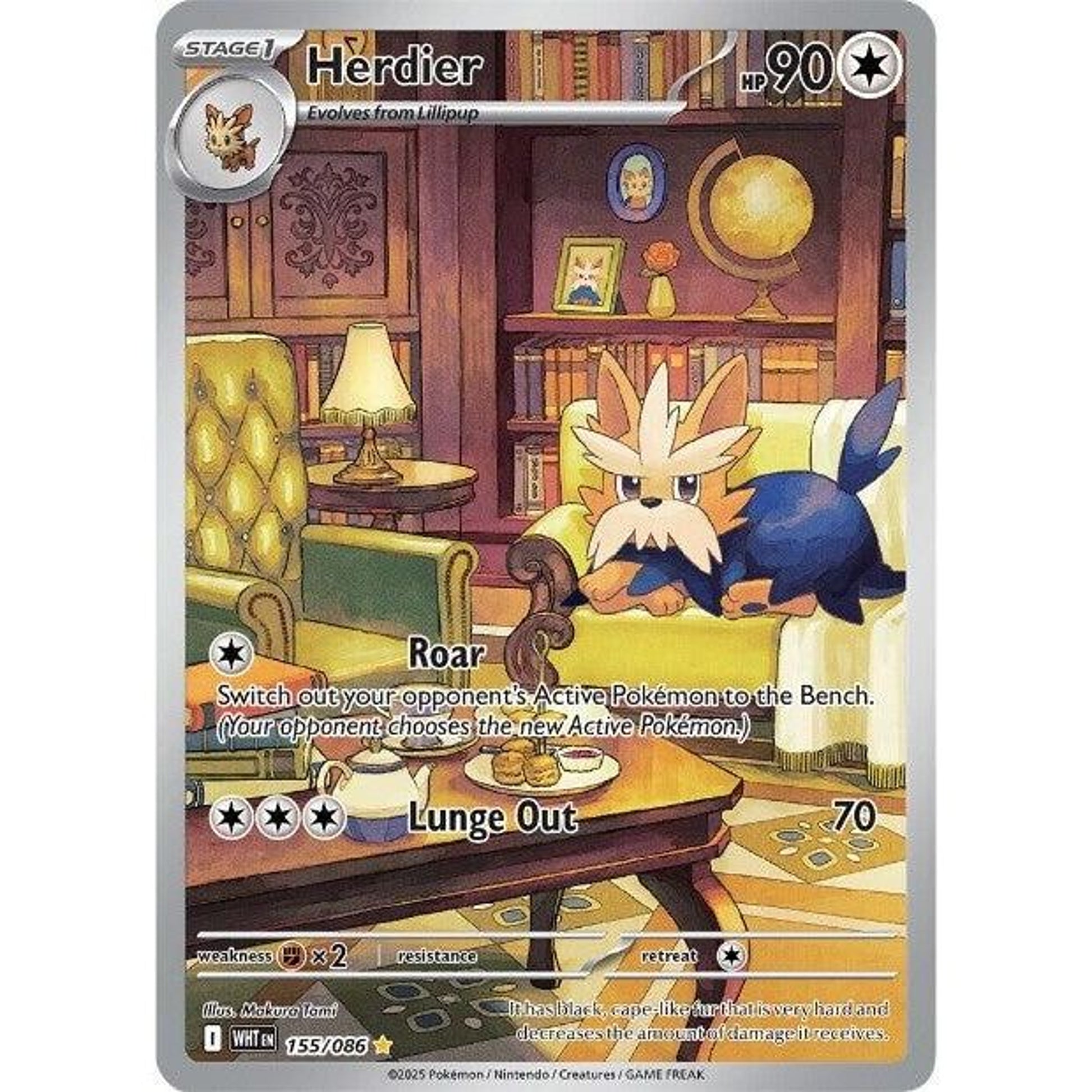 Image for Herdier (155/086) (WHT) - Pokemon