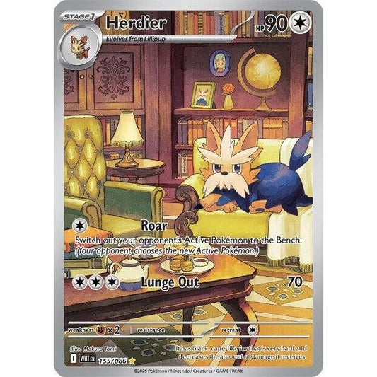 Image for Herdier (155/086) (WHT) - Pokemon