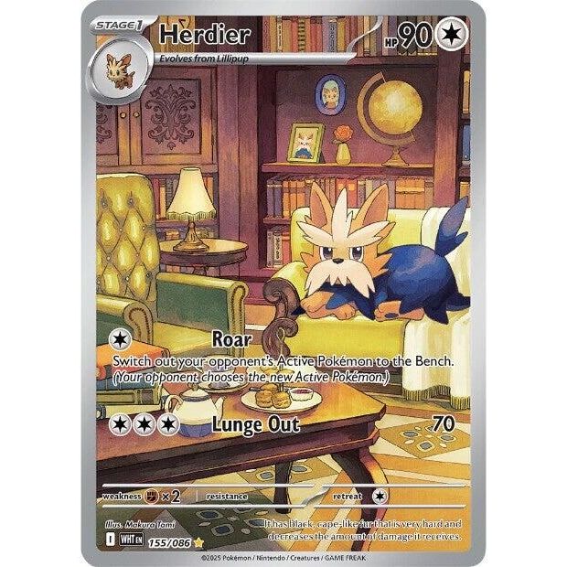 Image for Herdier (155/086) (WHT) - Pokemon