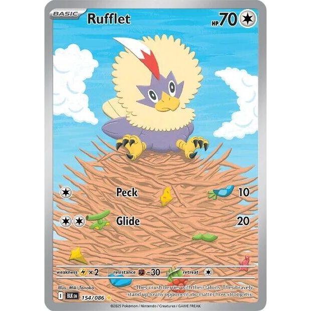 Image for Rufflet (154/086) (BLK) - Pokemon