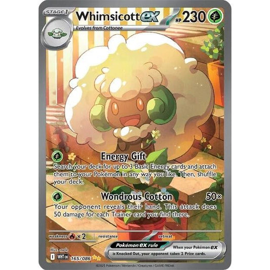 Image for Whimsicott ex (165/086) (WHT) - Pokemon