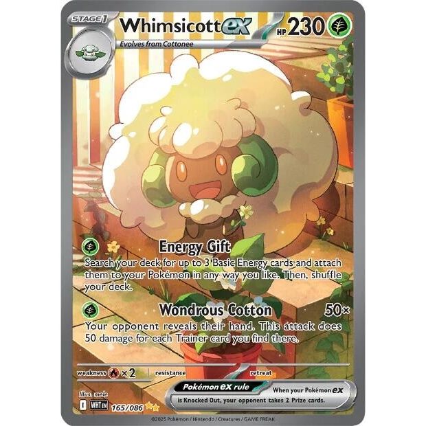 Image for Whimsicott ex (165/086) (WHT) - Pokemon