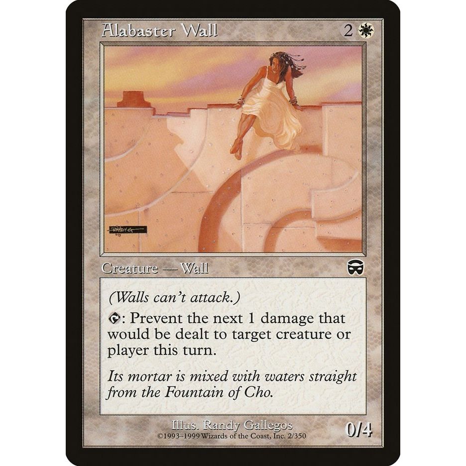 Image for Alabaster Wall (2) (MMQ) - Magic: The Gathering