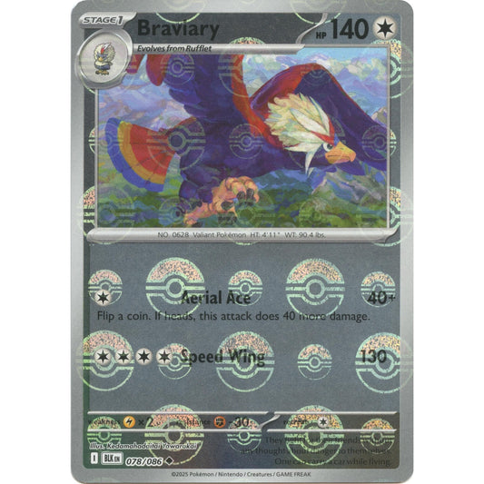Image for Braviary (Poke Ball Pattern) (078/086) (BLK) - Pokemon