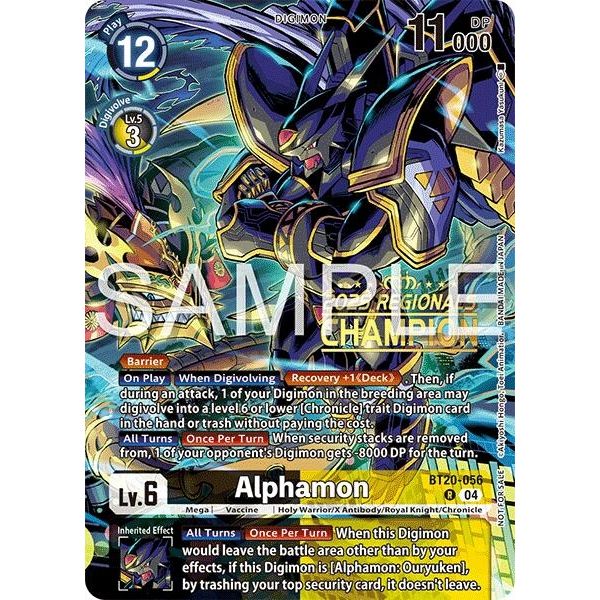 Image for Alphamon (Regionals 25-26 Season 2 Champion) (BT20-056 R) (BT18-19) - Digimon Card Game