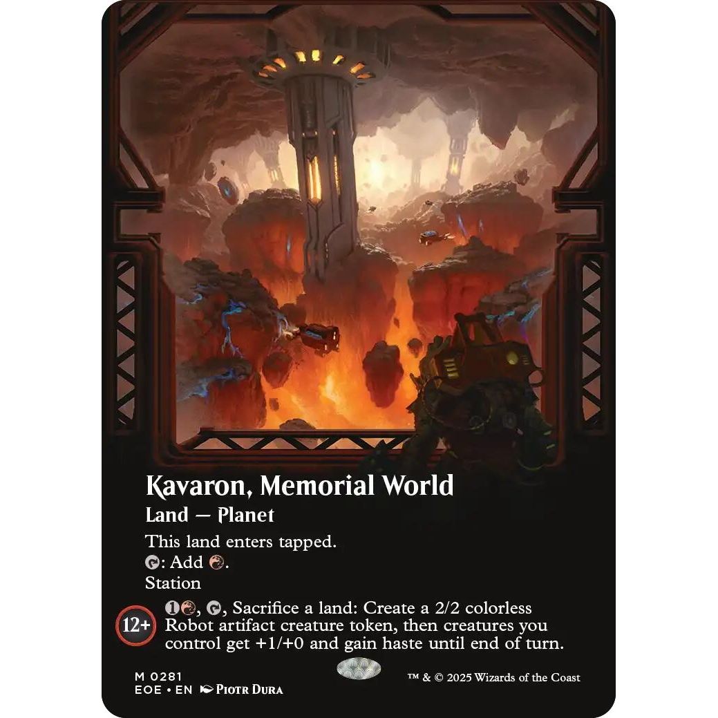 Image for Kavaron, Memorial World (Borderless) (281) (EOE) - Magic: The Gathering