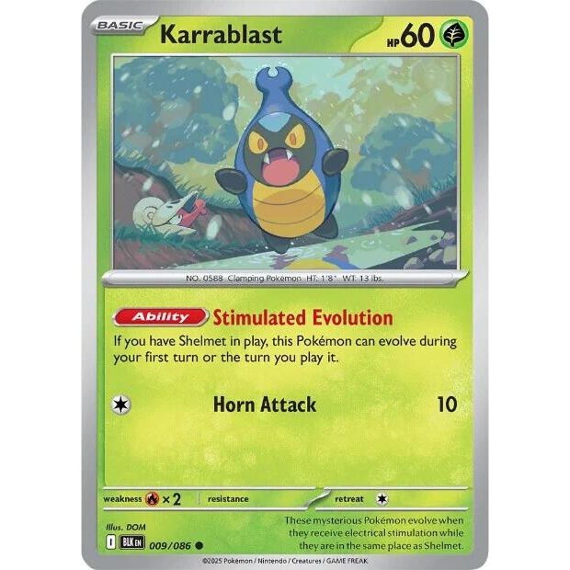 Image for Karrablast (009/086) (BLK) - Pokemon