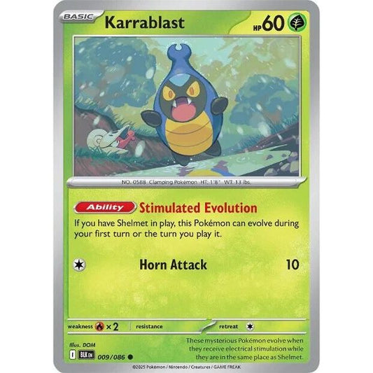 Image for Karrablast (009/086) (BLK) - Pokemon