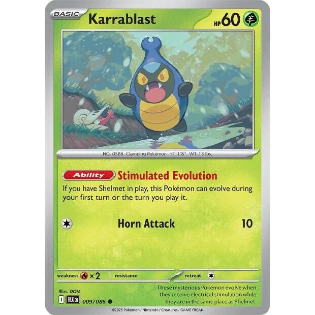 Image for Karrablast (009/086) (BLK) - Pokemon