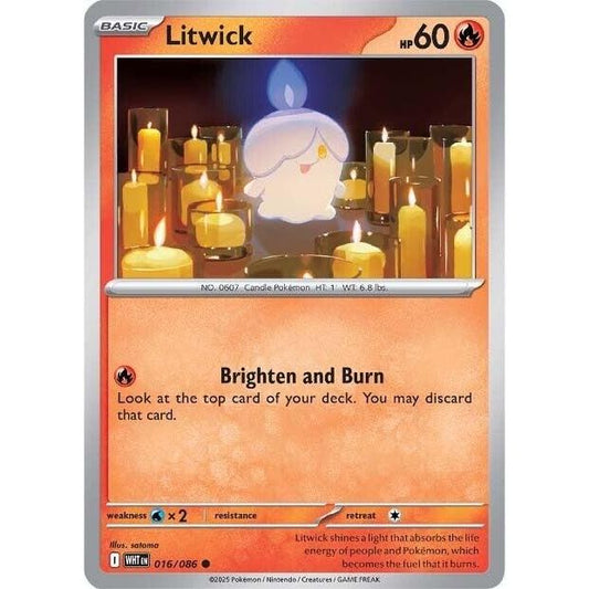 Image for Litwick (016/086) (WHT) - Pokemon