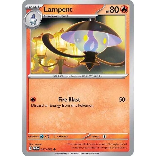 Image for Lampent (017/086) (WHT) - Pokemon