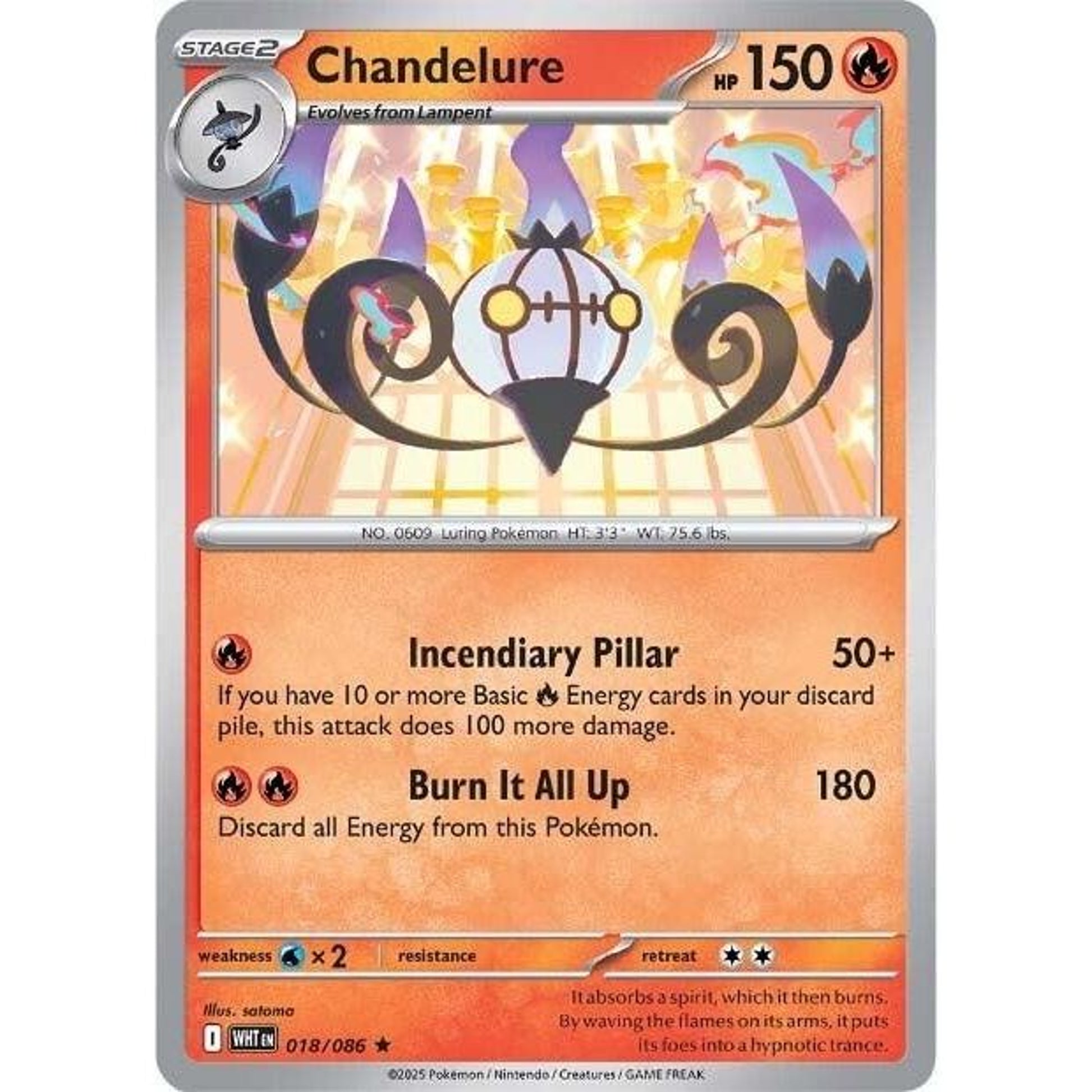 Image for Chandelure (018/086) (WHT) - Pokemon