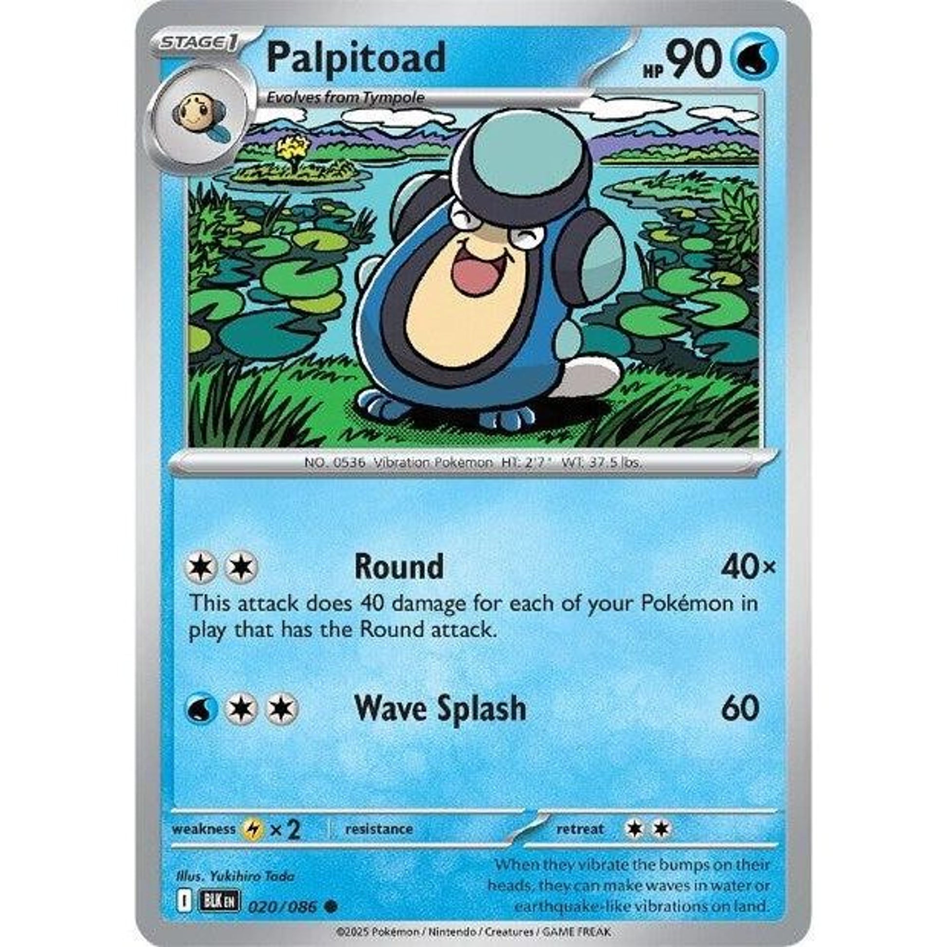 Image for Palpitoad (020/086) (BLK) - Pokemon