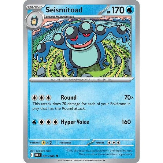 Image for Seismitoad (021/086) (BLK) - Pokemon