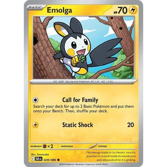 Image for Emolga (029/086) (BLK) - Pokemon
