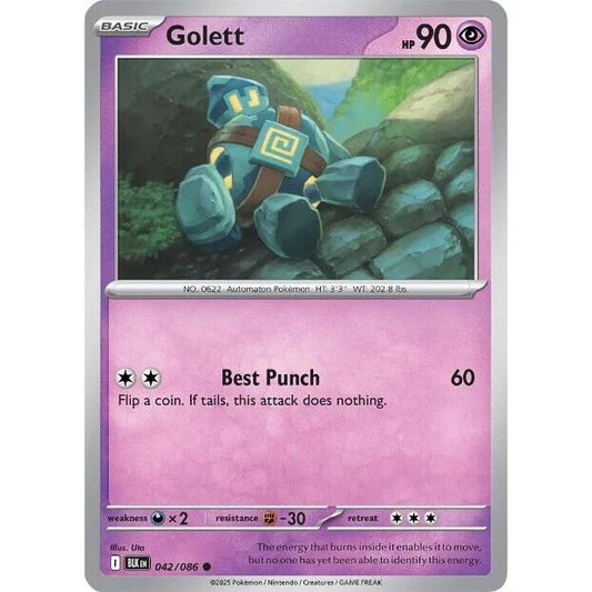Image for Golett (042/086) (BLK) - Pokemon