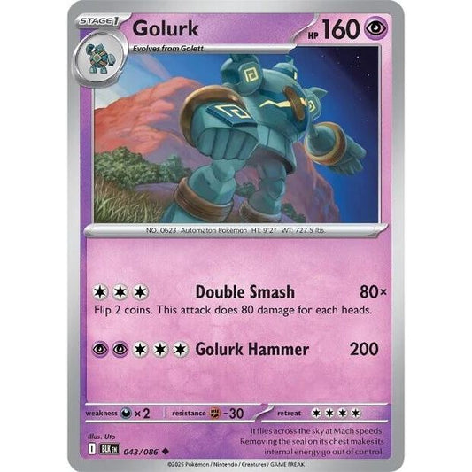 Image for Golurk (043/086) (BLK) - Pokemon