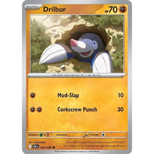 Image for Drilbur (045/086) (BLK) - Pokemon