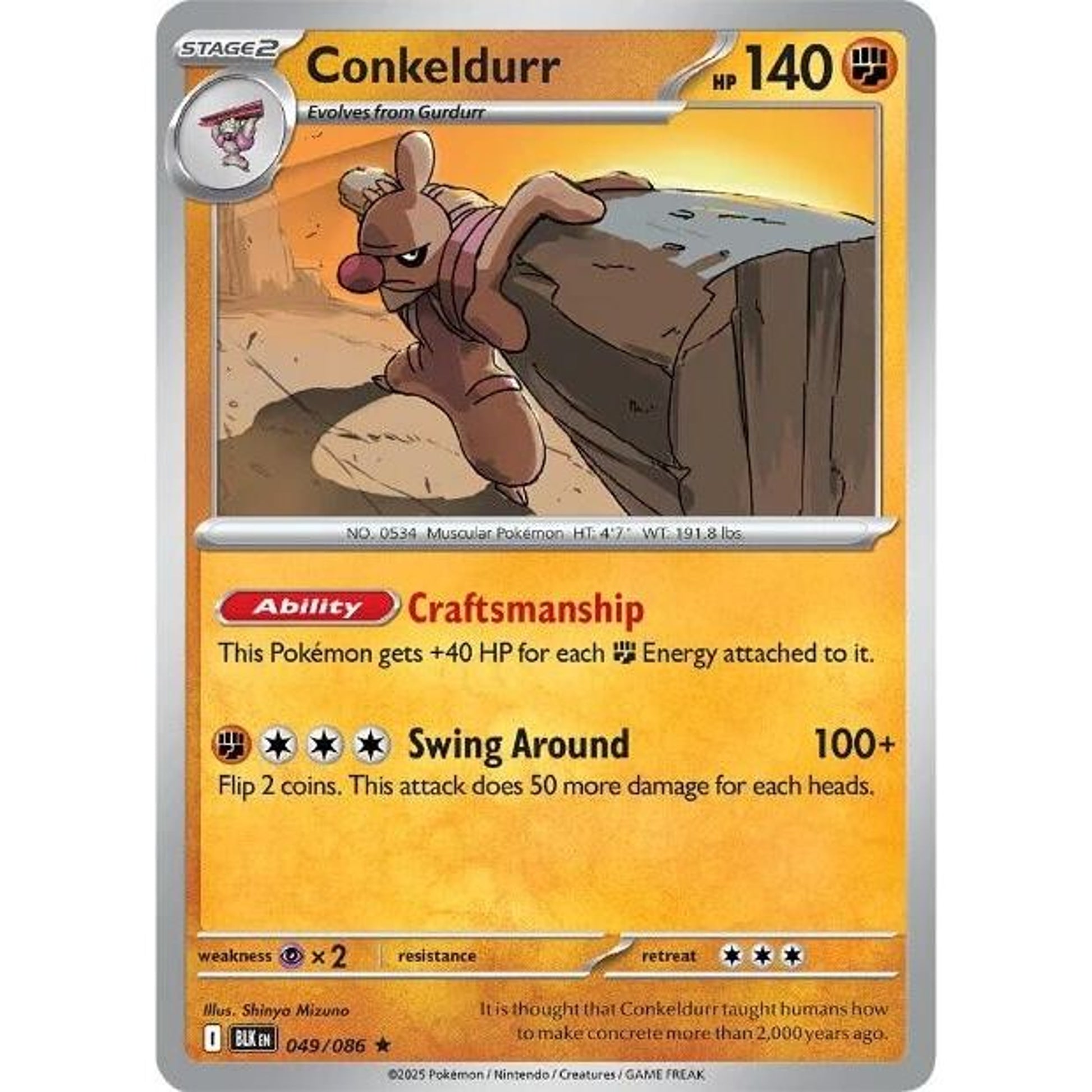 Image for Conkeldurr (049/086) (BLK) - Pokemon