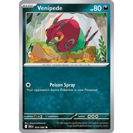 Image for Venipede (054/086) (BLK) - Pokemon