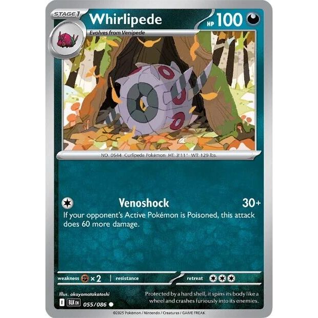 Image for Whirlipede (055/086) (BLK) - Pokemon