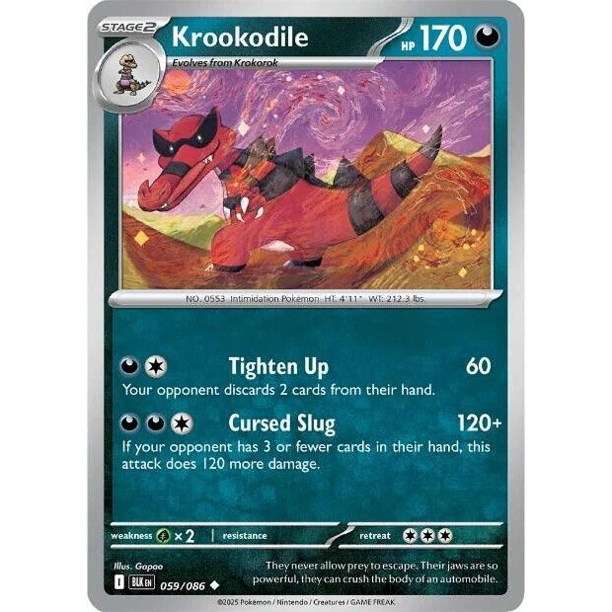 Image for Krookodile (059/086) (BLK) - Pokemon