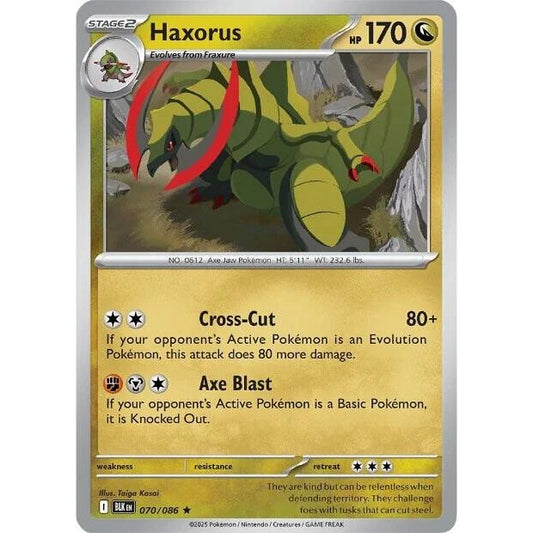 Image for Haxorus (070/086) (BLK) - Pokemon