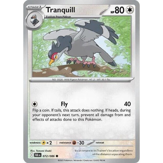 Image for Tranquill (072/086) (BLK) - Pokemon