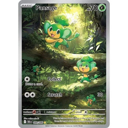 Image for Pansage (089/086) (BLK) - Pokemon