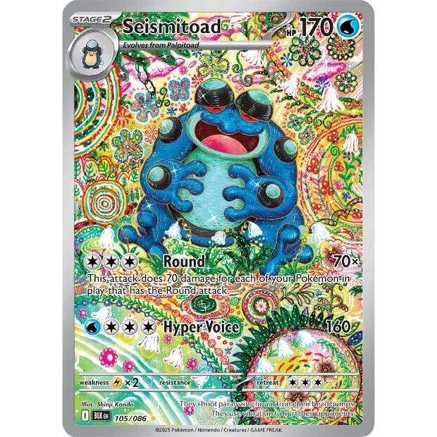 Image for Seismitoad (105/086) (BLK) - Pokemon