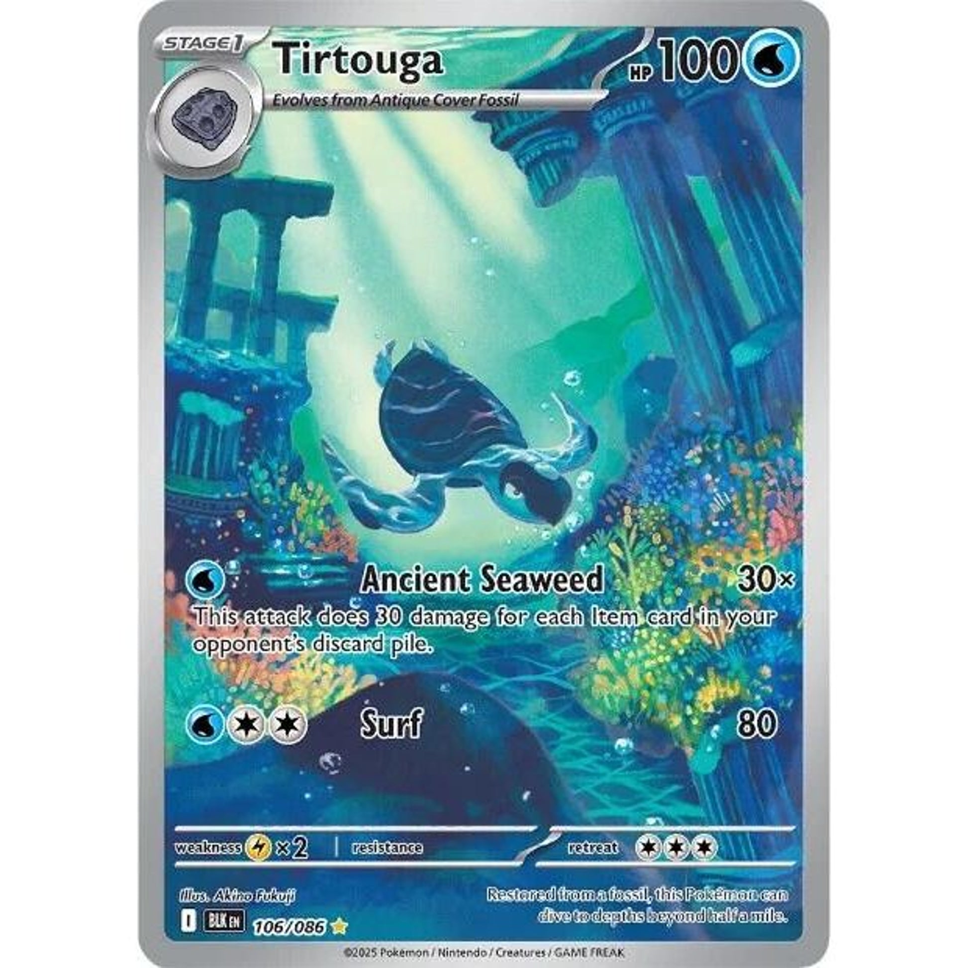 Image for Tirtouga (106/086) (BLK) - Pokemon