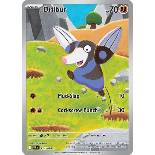 Image for Drilbur (124/086) (BLK) - Pokemon