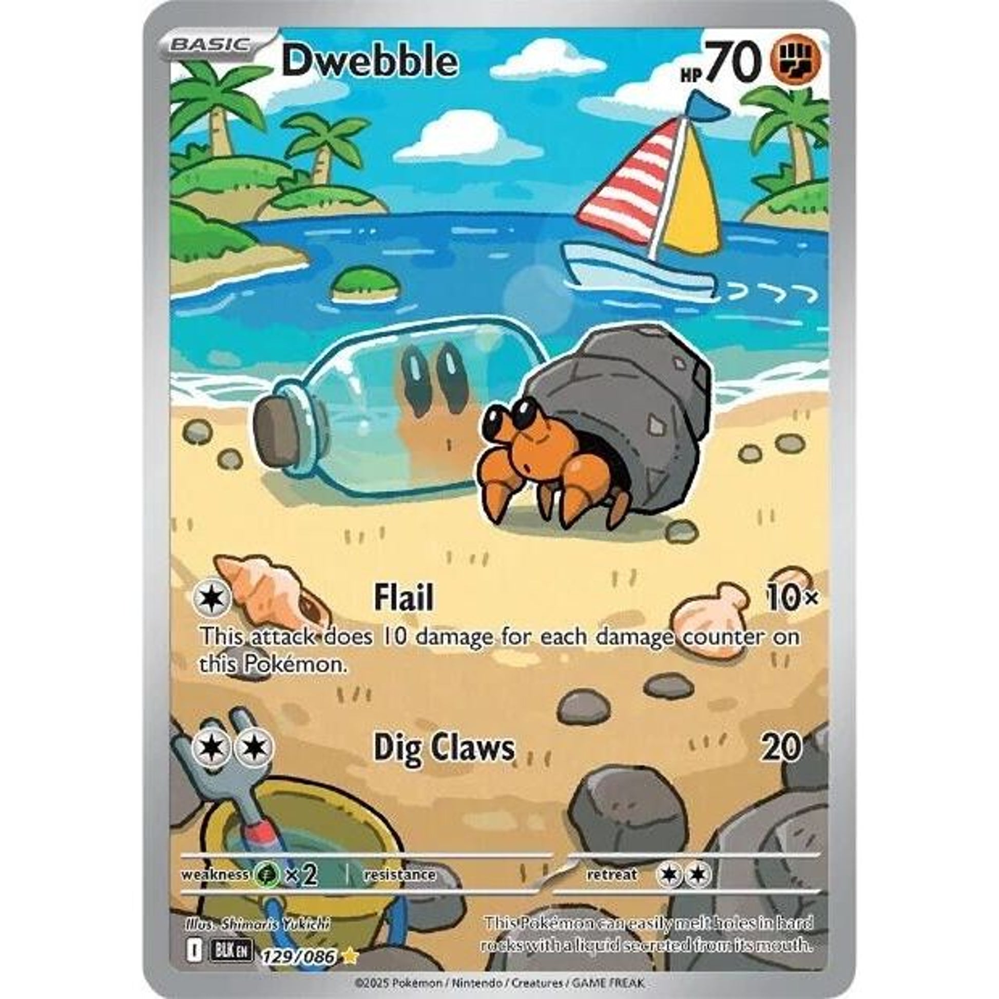 Image for Dwebble (129/086) (BLK) - Pokemon