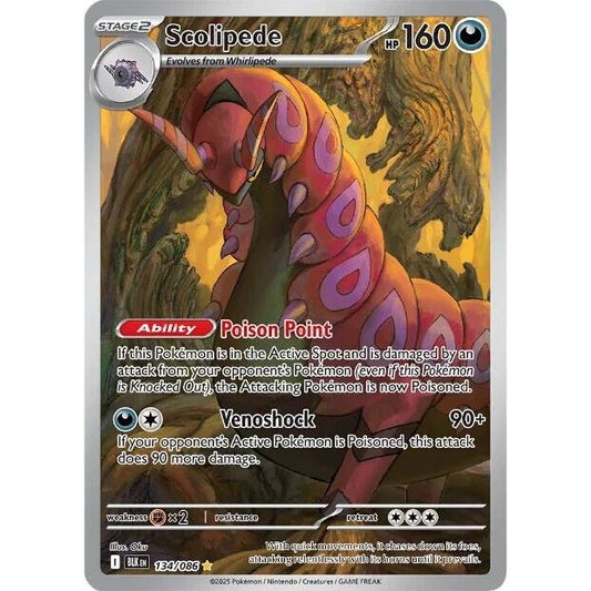 Image for Scolipede (134/086) (BLK) - Pokemon