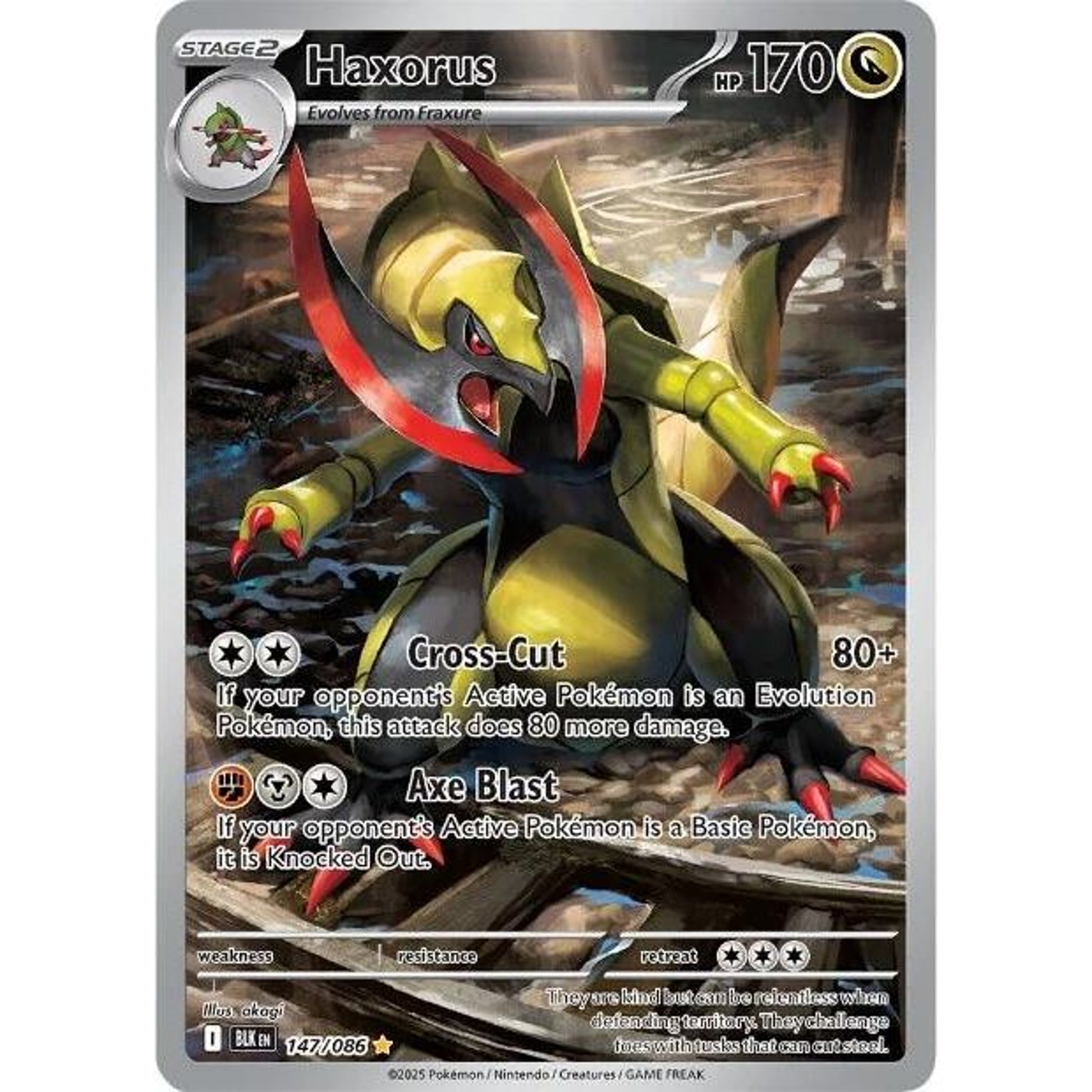 Image for Haxorus (147/086) (BLK) - Pokemon