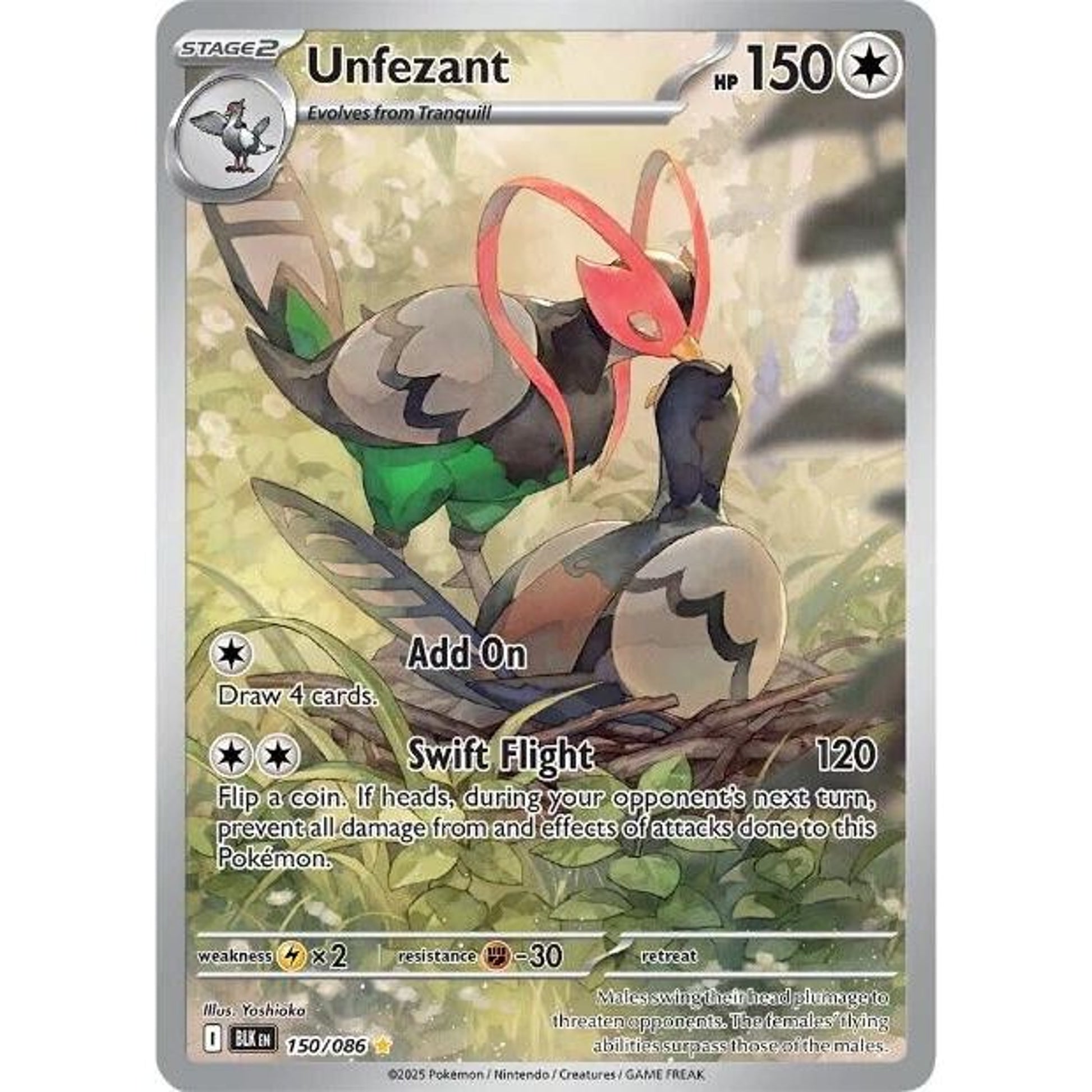 Image for Unfezant (150/086) (BLK) - Pokemon