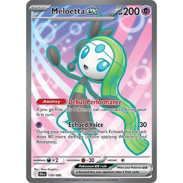 Image for Meloetta ex (159/086) (BLK) - Pokemon