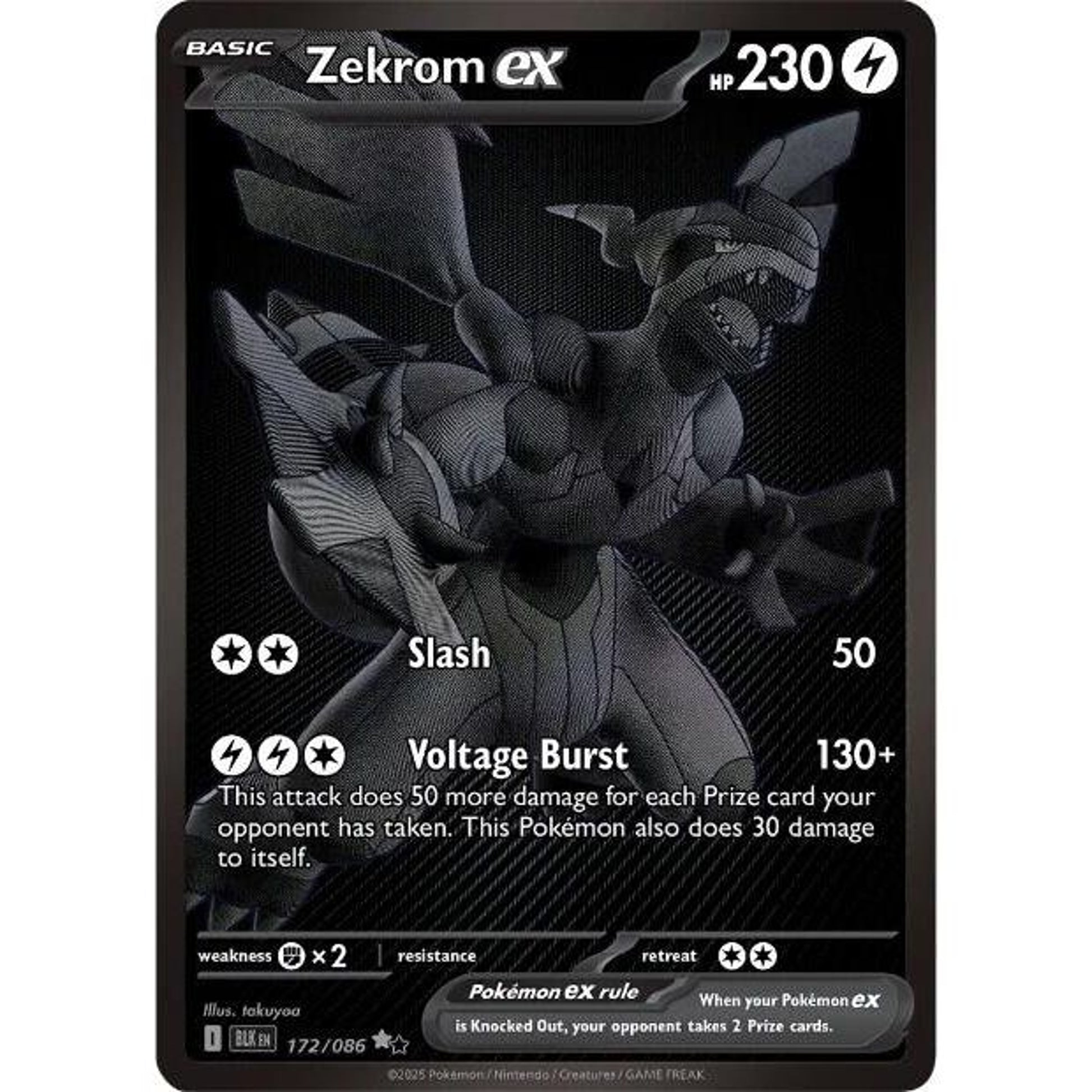 Image for Zekrom ex (172/086) (BLK) - Pokemon