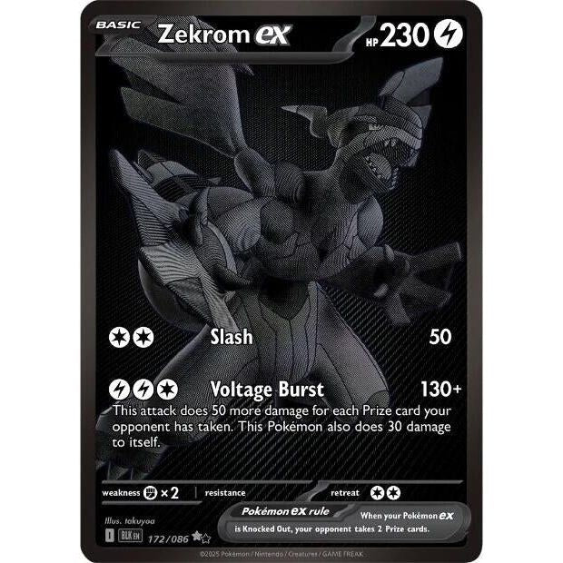 Image for Zekrom ex (172/086) (BLK) - Pokemon