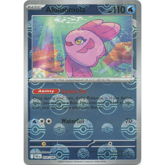 Image for Alomomola (Poke Ball Pattern) (024/086) (BLK) - Pokemon