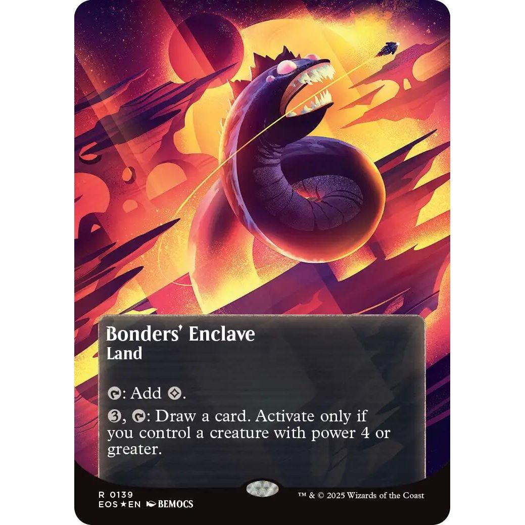 Image for Bonders' Enclave (0139) (Borderless) (Galaxy Foil) (139) (EOS) - Magic: The Gathering