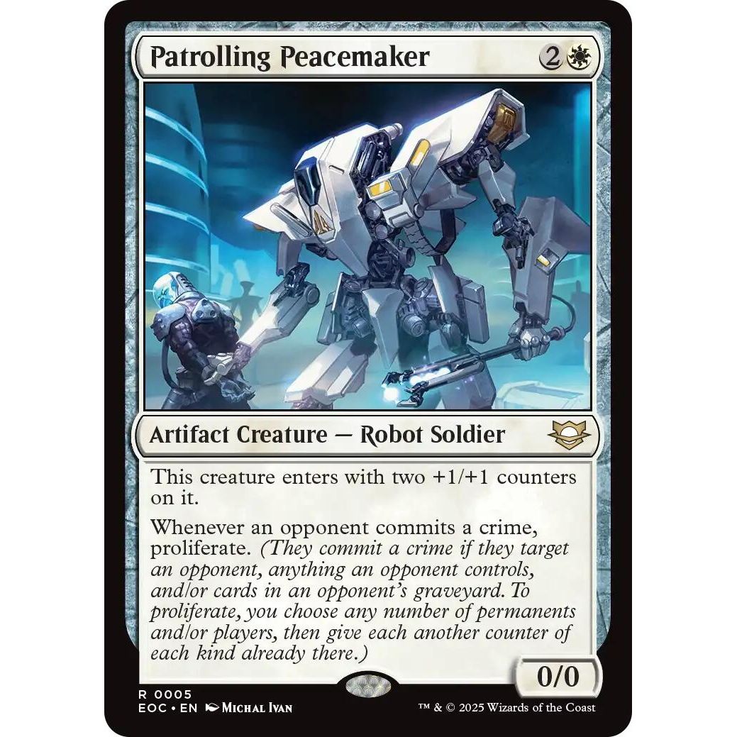 Image for Patrolling Peacemaker (5) (EOC) - Magic: The Gathering