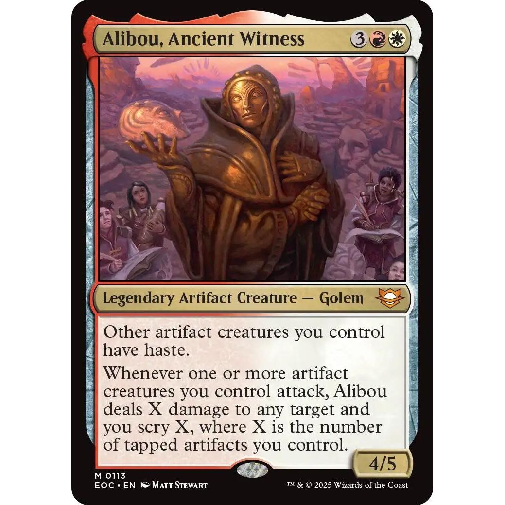 Image for Alibou, Ancient Witness (113) (EOC) - Magic: The Gathering