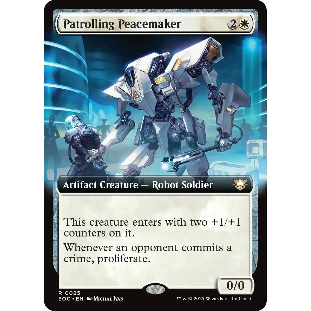 Image for Patrolling Peacemaker (Extended Art) (25) (EOC) - Magic: The Gathering