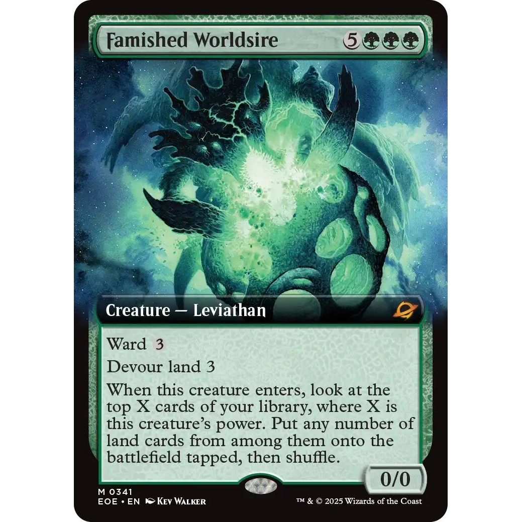 Image for Famished Worldsire (Extended Art) (341) (EOE) - Magic: The Gathering